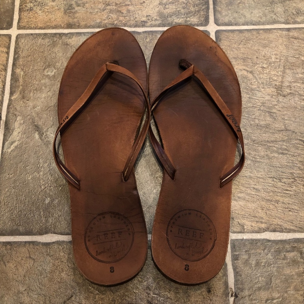 Reef Leather Flip Flops